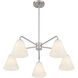 Blair 5 Light 30 inch Satin Nickel Chandelier Ceiling Light